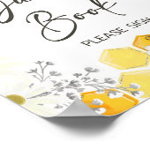 Gästebuch signieren Honey Bee Yellow Dusche Zeiche (Ecke)