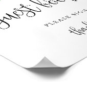 Gästebuch Signieren Wasserfarbe Blume Bloom Poster (Ecke)