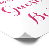 Gästebuch Signieren Weißrosa Blume (Ecke)