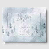 Gästebuch | Silver Blue Winter Wonderland (Vorderseite)