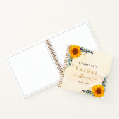 Gästebuch Sonnenblumen Eukalyptus-Brautparty Notizblock (Innenseite)