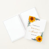Gästebuch Sonnenblumen Eukalyptus-Brautparty Notizblock (Innenseite)