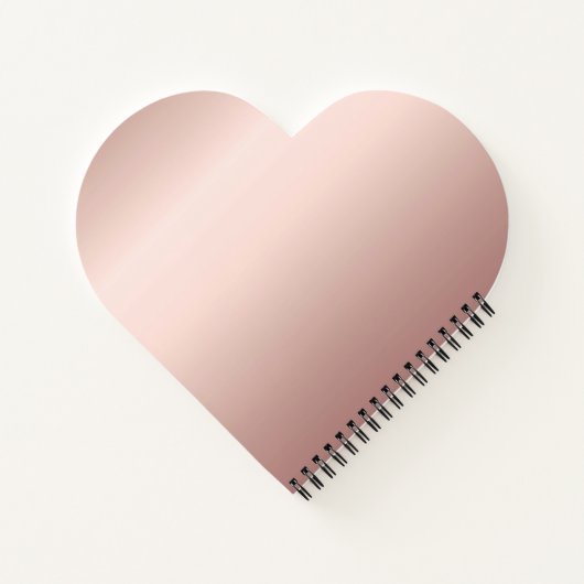 Gästebuch Sweet 16 Rose Gold Rosa Tropfen Notizblock (Rückseite)