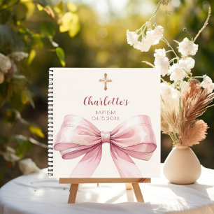 Gästebuch Taufe Rosa-Bug Notizblock
