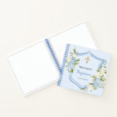 Gästebuch Taufe Wappen Blumenjungen Notizblock (Innenseite)