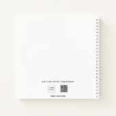 Gästebuch-Taufschrift Notizblock (Rückseite)