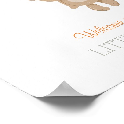 Gästebuch Teddy Bear orange (Ecke)