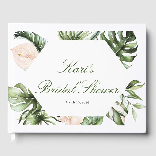 Gästebuch Tropical Greenery (Vorderseite)