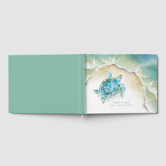 Gästebuch Tropical Ocean Wedding (Voll)