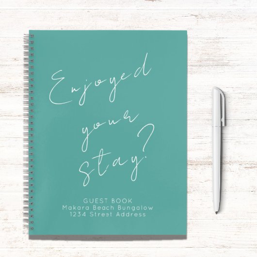 Gästebuch Turquoise Notizblock