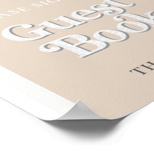 Gästebuch Unterkunft Disco Baby Dusche (Ecke)