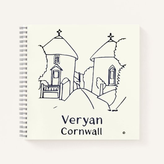 Gästebuch Veryan Round Houses Notizblock (Vorderseite)
