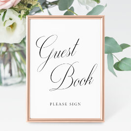 Gästebuch Vintag Elegance Script Wedding