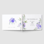 Gästebuch | Violet Anemone Floral Bouquet (Voll)
