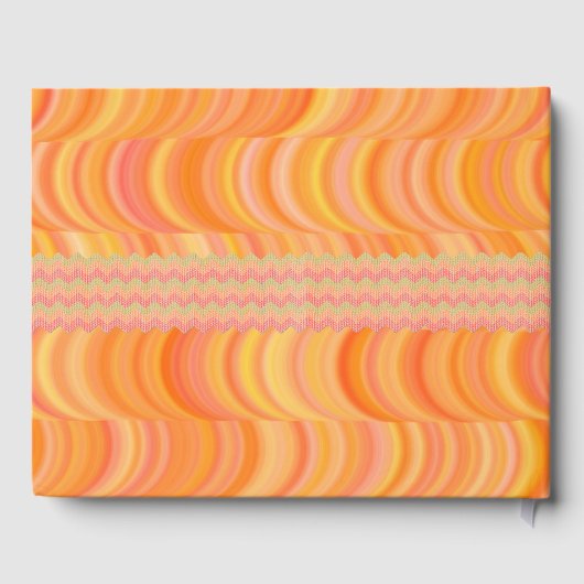 Gästebuch - Warme Orange Kurven (Rückseite)