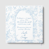 Gästebuch Wedding Blue und White French Toile (Rückseite)