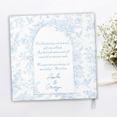 Gästebuch Wedding Blue und White French Toile