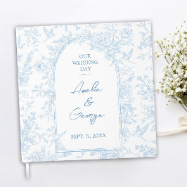 Gästebuch Wedding Blue und White French Toile