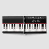 Gästebuch Wedding Piano Keyboard (Voll)