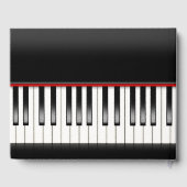 Gästebuch Wedding Piano Keyboard (Rückseite)