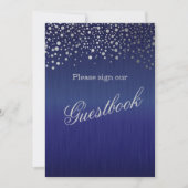 Gästebuch Wedding Sign - Dark Blue (Vorderseite)