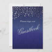 Gästebuch Wedding Sign - Dark Blue (Rückseite)
