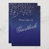 Gästebuch Wedding Sign - Dark Blue (Vorne/Hinten)