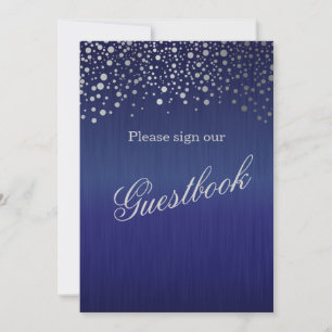 Gästebuch Wedding Sign - Dark Blue