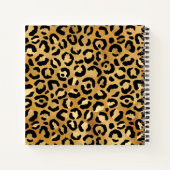 Gästebuch Wild & Exotic Leopard Print Muster Notizblock (Rückseite)