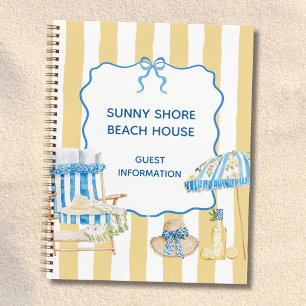 Gästebuch Yellow Stripes Amalfi Beach House Notizblock