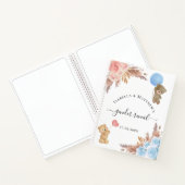 Gästebuch zeigt Pampas-Gras-Babydusche Notizblock (Innenseite)