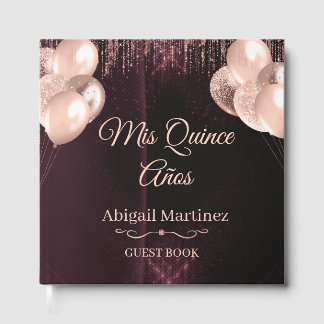 Gästebuch zum 15. Geburtstag | Elegantes Grün & Go