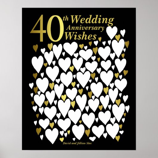 Gästebuch zum 40. Hochzeitstag (Vorne)