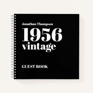 Gästebuch zum 70. Geburtstag 1956 Vintage Name Sch Notizblock
