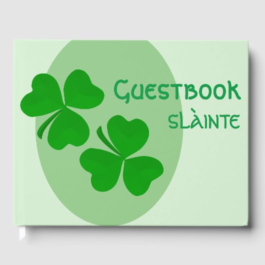 Gästebuch zum St. Patrick's Day (Vorderseite)
