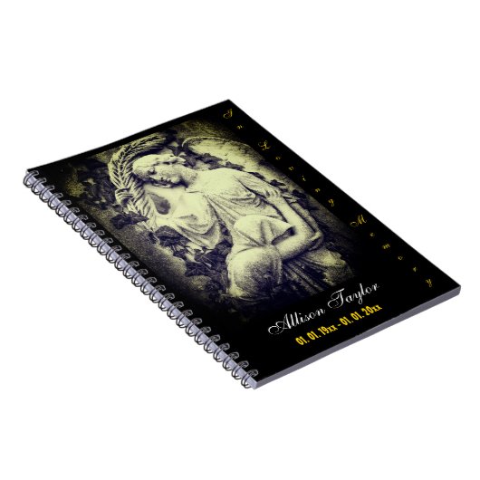 Gästebuch zur Gedenkfeier oder Beerdigung - mit An Notizblock (Rechte Seite)