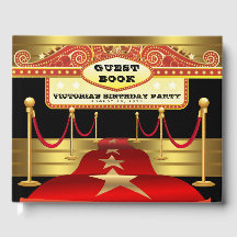 Gästebuch zur Hollywood-Geburtstagsfeier