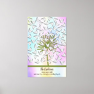 Gästebuchalternative mit Schmetterlingen Leinwanddruck