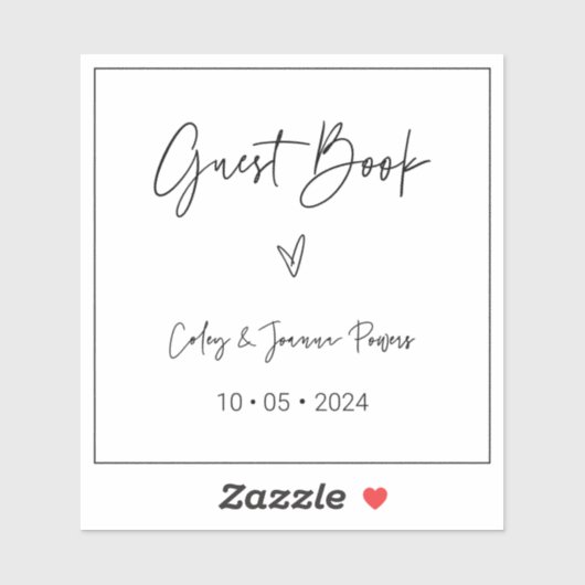 Gästebuchaufkleber 4 x 4 löschen aufkleber (Blatt)