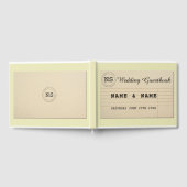 Gästebuchautor - rustikale Bibliothek gelb Gästebuch (Voll)