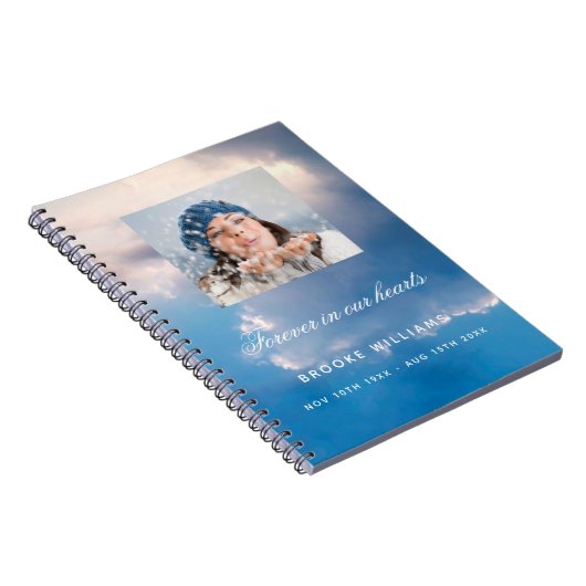 Gästebuchbeerdenkmal Blaues Himmelsgraben Foto Notizblock (Rechte Seite)