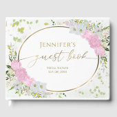 Gästebuchbuch Brautparty Gilded Wildblume Gästebuch (Vorderseite)