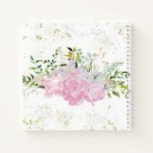 Gästebuchbuch Brautparty Gilded Wildblume Notizblock (Rückseite)