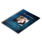 Gästebuchdenkmal Beerdigung Blau Himmel Foto Notizblock (Linke Seite)