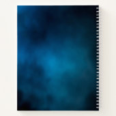 Gästebuchdenkmal-Beerdigung Blaues Himmelgold Notizblock (Rückseite)