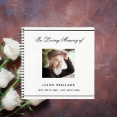 Gästebuchdenkmal Foto schwarz Notizblock