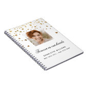 Gästebuchdenkmal Weißgoldenherzen Foto Notizblock (Rechte Seite)