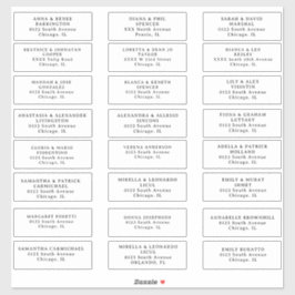 Gästebuchetiketten schneiden Vinyl Sticker