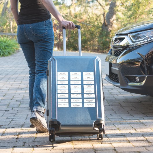 Gästebuchetiketten schneiden Vinyl Sticker (Koffer Insitu)