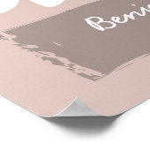 Gästebuchplakat für Hirsche - 150 Unterschriften Poster (Ecke)